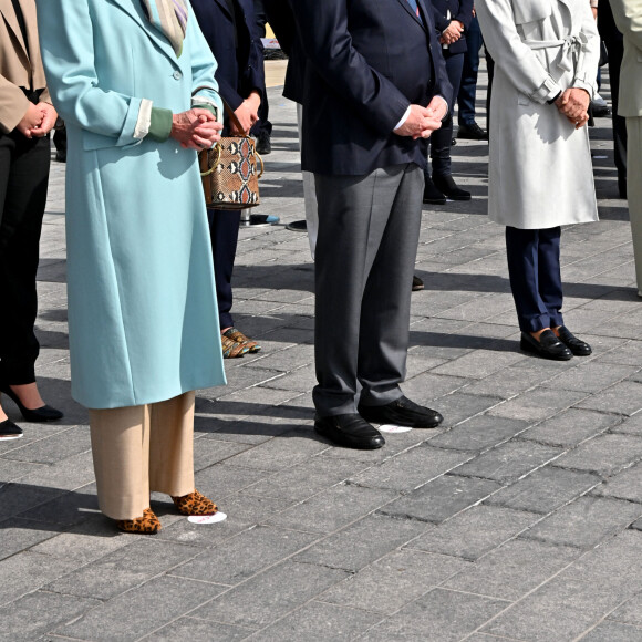 Exclusif - La princesse Caroline de Hanovre, le prince Albert II de Monaco, Pauline Ducruet, la princesse Stéphanie de Monaco et Camille Gottlieb (marraine de Monaco One) lors du baptême de la navette Monaco One qui reliera les ports de Monaco et Vintimille, à Monaco, le 8 mars 2021. © Bruno Bebert/ PRM / Bestimage