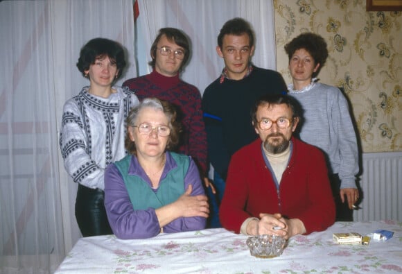 Ginette et son mari Michel Villemin (frère de Jean-Marie Villemin), Jacky Villemin (frère de Jean-Marie) et sa femme, Monique et Albert Villemin (parents de Jean-Marie Villemin) en 1985.