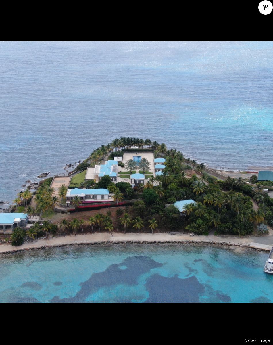 Les traces de Jeffrey Epstein effacées peu à peu de son île des Caraïbes, Îles Vierges américaines, Etats-Unis, le 26 avril 2021.
