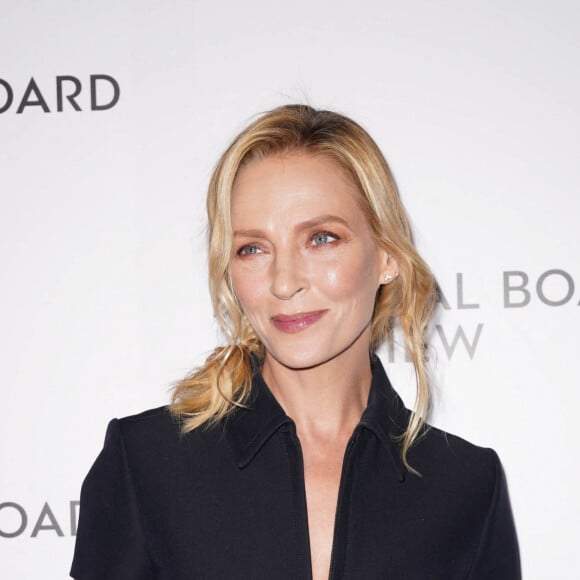 Uma Thurman au photocall de la soirée des "2020 National Board of Reviews Awards Gala" à New York, le 8 janvier 2020.