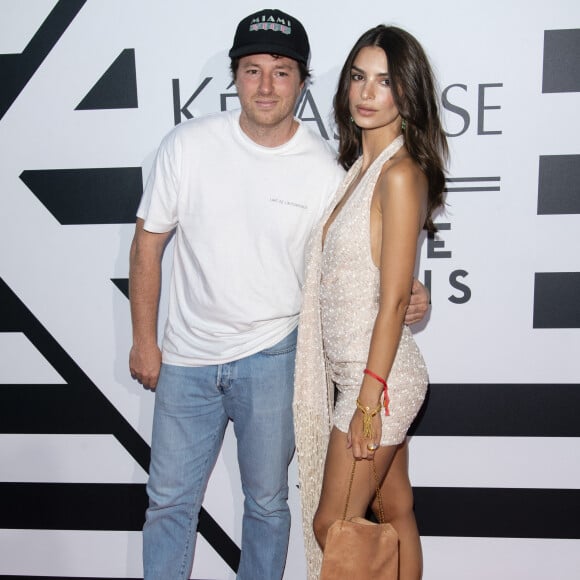 Jean Imbert et Emily Ratajkowski - Soirée Kerastase au port Debilly à Paris le 26 juin 2019. © Pierre Perusseau/Bestimage