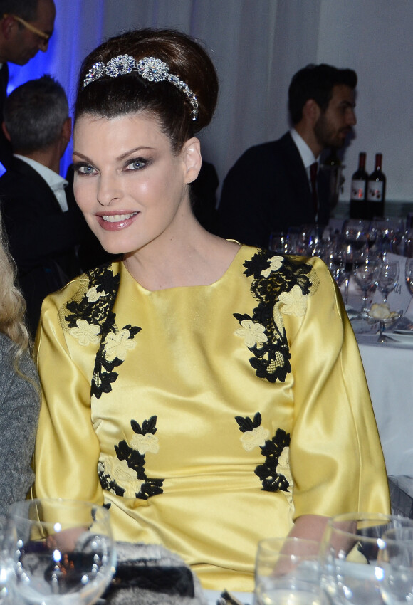 Franca Sozzani, Linda Evangelista - Diner de gala pour l'association "Children For Peace" a Rome, le 30 novembre 2013.