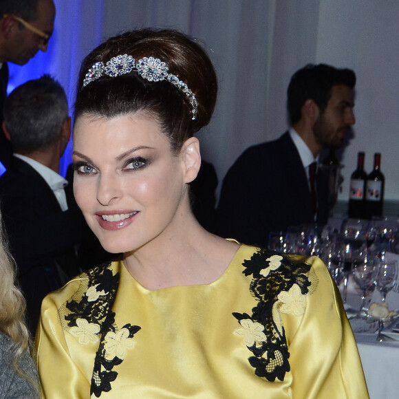 Franca Sozzani, Linda Evangelista - Diner de gala pour l'association "Children For Peace" a Rome, le 30 novembre 2013.