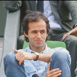 Jean-Jacques Goldman à Roland Garros en 1990. 