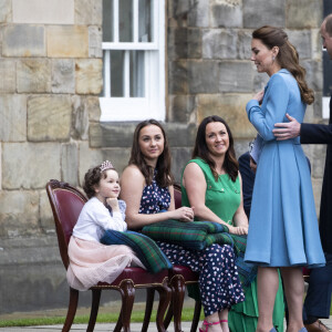 Le prince William et Kate Catherine Middleton lors de l'événement "Beating of the Retreat (Cérémonie de la Retraite)" au palais de Holyroodhouse à Edimbourg. Le 27 mai 2021.