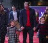 Le prince William et Kate Middleton avec leurs enfants le prince George, la princesse Charlotte et le prince Louis ont assisté à un spectacle donné en l'honneur des personnes qui ont été mobilisées pendant la pandémie au Palladium à Londres, Royaume Uni, le 11 décembre 2020.