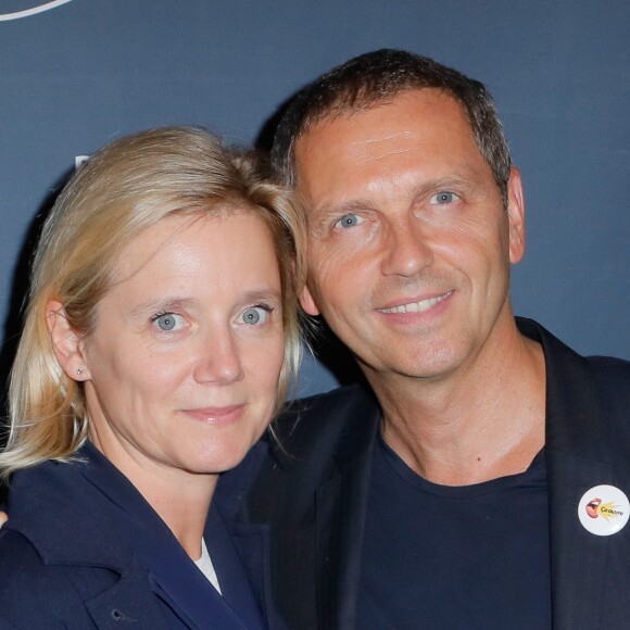 Thomas Hugues et sa femme Isabelle Roche - Soirée d'inauguration du théâtre "La Scala Paris" à Paris le 11 septembre 2018. © CVS/Bestimage