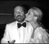 Archives - Jean Yanne et sa compagne Mimi Coutelier au Festival de Cannes. 1979.