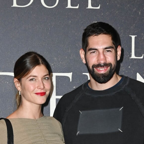 Nikola Karabatic et sa femme Geraldine Pillet - Avant-première française du film "Le Dernier Duel" au Cinéma Gaumont Champs-Élysées à Paris le 24 septembre 2021. © Coadic Guirec / Bestimage