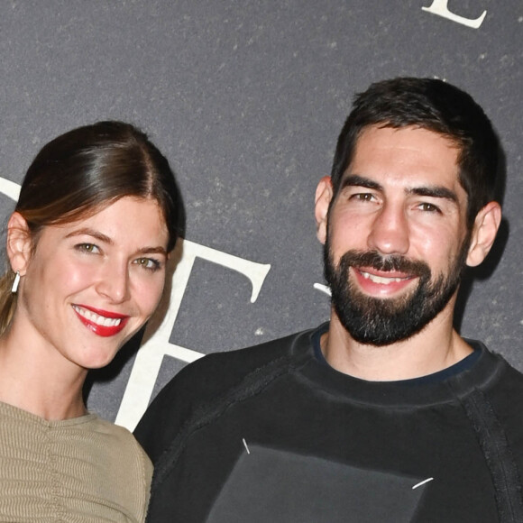 Nikola Karabatic et sa femme Geraldine Pillet - Avant-première française du film "Le Dernier Duel" au Cinéma Gaumont Champs-Élysées à Paris le 24 septembre 2021. © Coadic Guirec / Bestimage