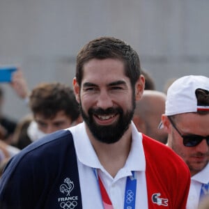 Nikola Karabatic - Live des Jeux Olympiques de Tokyo 2020 dans les Jardins du Trocadero à Paris, France, le 9 août 2021. © Christophe Clovis/Bestimage