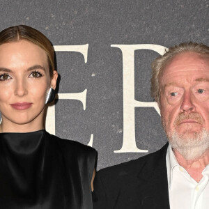 Jodie Comer et Ridley Scott - Avant-première française du film "Le Dernier Duel" au Cinéma Gaumont Champs-Élysées à Paris le 24 septembre 2021. © Coadic Guirec / Bestimage