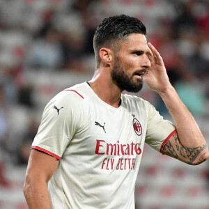 Olivier Giroud (MIL) - Match nul entre OGC Nice et Milan AC (1-1) à l'issue de la rencontre amicale, le 31 juillet 2021 à Nice. © Lionel Urman / Panoramic / Bestmage