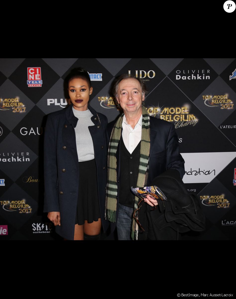 Philippe Chevallier et sa femme Tiffany - Finale de la 13ème édition Top Model Belgium 2017 au Lido à Paris le 18 Décembre 2016. © Marc Ausset-Lacroix /Bestimage