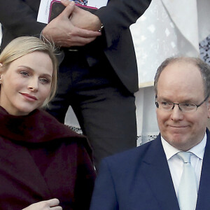 Exclusif - Le prince Albert II de Monaco et la princesse Charlene lors de l'ordination du nouvel archevêque de la principauté à Monaco, monseigneur Dominique-Marie David à Monaco le 8 mars 2019. © Jean-François Ottonello / Nice-Matin / Bestimage 