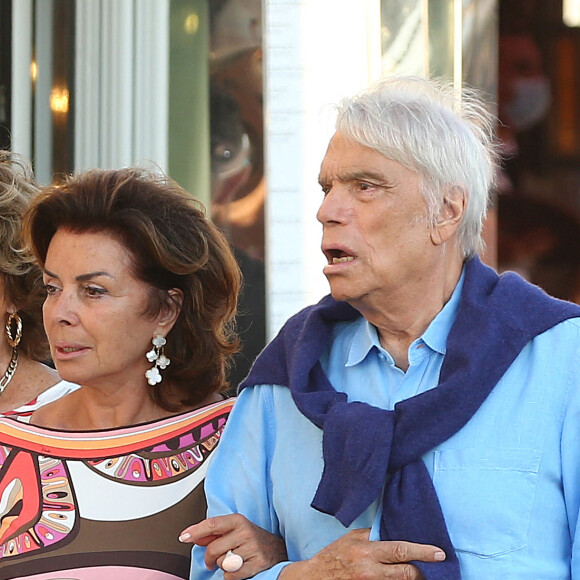 Bernard Tapie et sa femme Dominique sont allés diner au restaurant "Le Girelier" à Saint-Tropez. Le 15 juillet 2020 