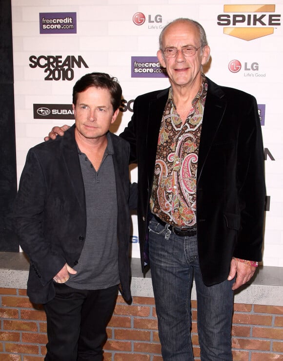 Michael J. Fox et Christopher Lloyd - Soirée "Scream 2010" de Spike TV à Los Angeles. Le 16 octobre 2010.