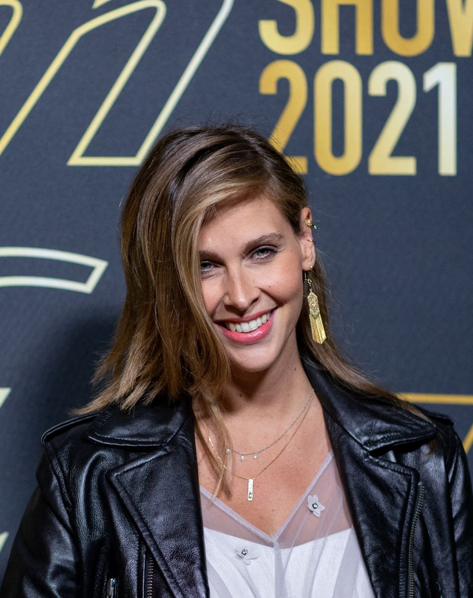 Ophélie Meunier (enceinte) - Photocall du défilé Etam Live Show 2021 à l'Opéra Garnier à Paris le 4 octobre 2021. © Tiziano Da Silva / Bestimage