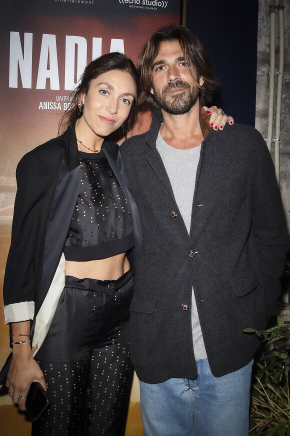 Exclusif - Anissa Bonnefont, Nicolas Lefebvre à la première du film "Nadia" au cinéma "Le Silencio" à Paris, le 4 octobre 2021. © Jack Tribeca/Bestimage