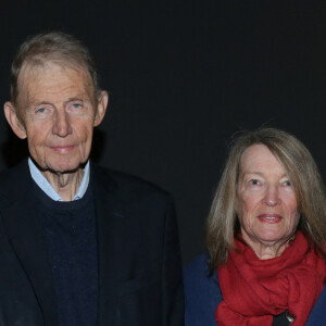 Etienne Mougeotte et sa femme - Avant-première de l'exposition consacrée à Chagall, Lissitzky, Malévitch... au Centre Pompidou à Paris le 26 mars 2018. © CVS/Bestimage