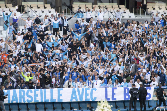 Cérémonie d'hommage à Bernard Tapie au stade Vélodrome à Marseille, France, le 7 octobre 2021. Bernard Tapie, est décédé le 3 octobre 2021 à l'âge de 78 ans, après un combat de quatre ans avec cancer. © JB Autissier/Panoramici/Bestimage 
