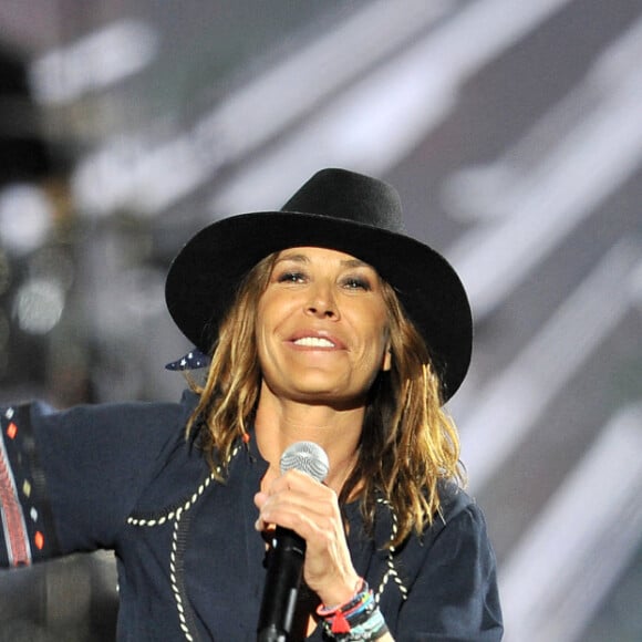 Exclusif - Zazie lors de l'enregistrement de l'émission "La Chanson de l'Année 2019" aux Arènes de Nîmes, le 16 mai 2019. © Guillaume Gaffiot/Bestimage