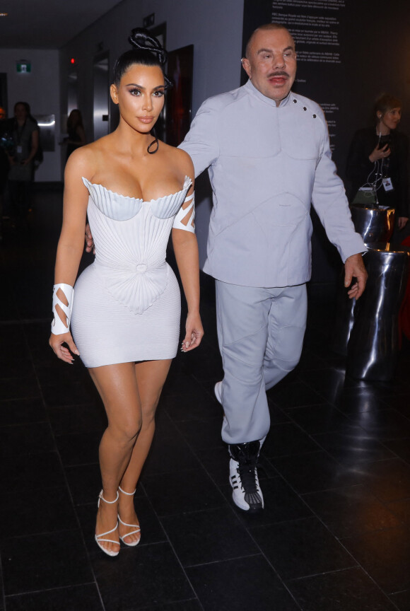 Kim Kardashian et Manfred Thierry Mugler à Montréal, le 25 février 2019.