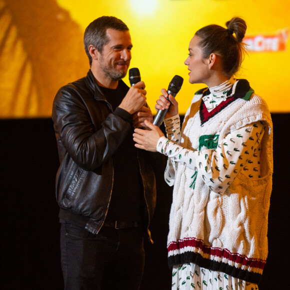 Marion Cotillard et son compagnon Guillaume Canet lors de l'avant-première du film "Nous finirons ensemble" au cinéma UGC Brouckère à Bruxelles, Belgique, le 23 avril 2019. © Alain Rolland/ImageBuzz/Bestimage 