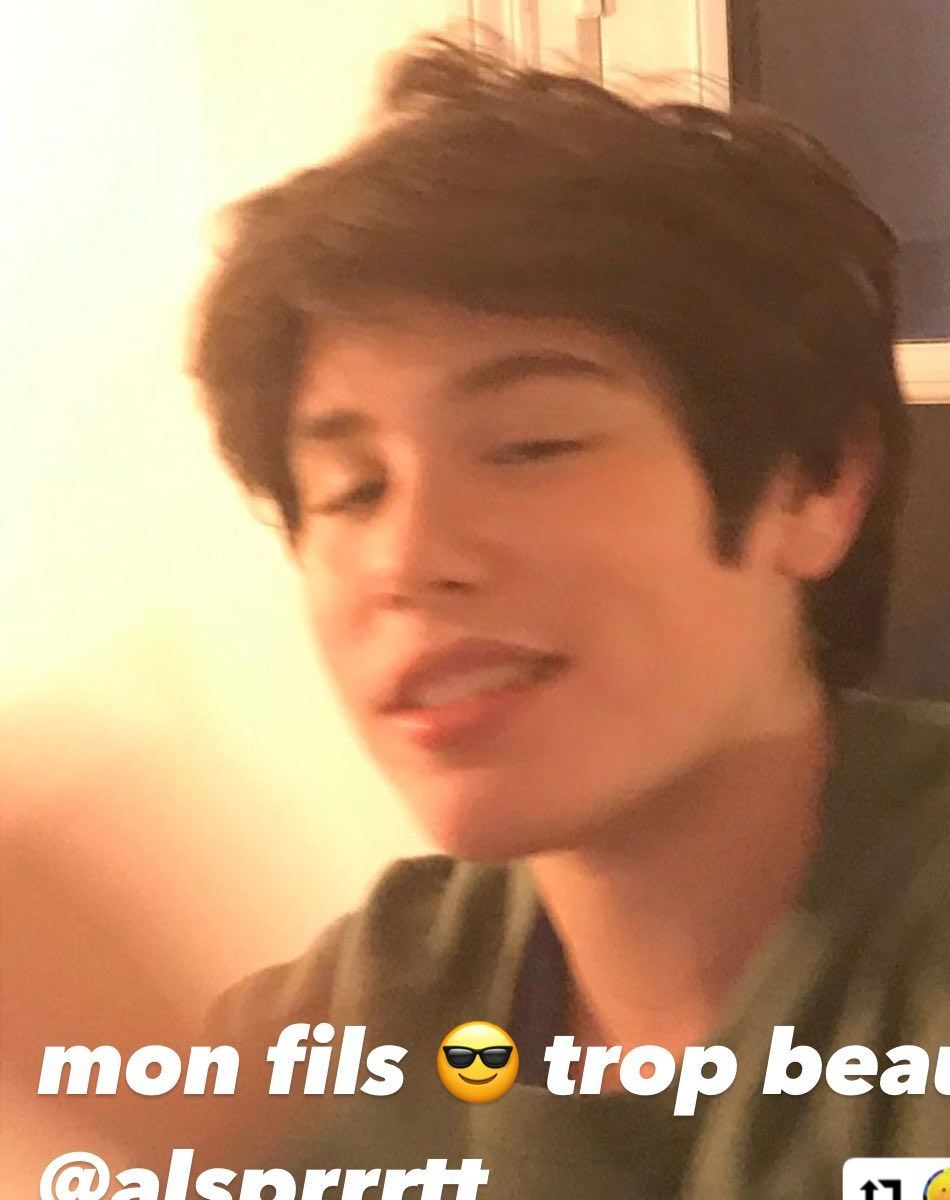 Aliosha, le fils de Jalil Lespert, sur Instagram le 14 janvier 2021.