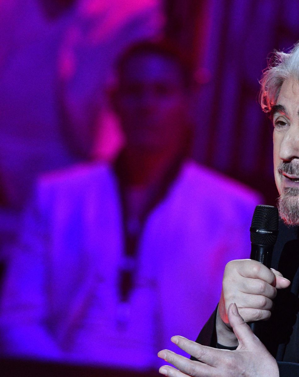 Exclusif - Serge Lama lors de l'enregistrement de la dernière des "Années Bonheur" présentée par Patrick Sébastien à Saint-Denis le 12 février 2019. © Giancarlo Gorassini / Bestimage