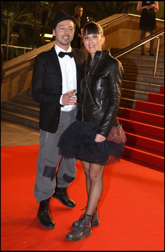 Christophe Maé et sa femme Nadège - Soirée NRJ Music Awards 2010 à Cannes.