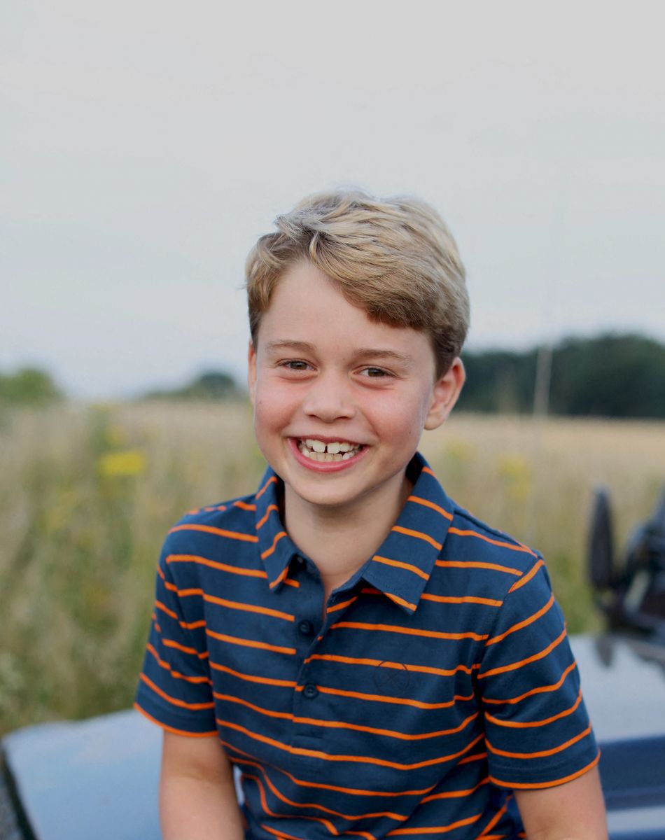 Portrait du prince George de Cambridge le jour de ses 8 ans. Londres, le 22 juillet 2021. © Duchess of Cambridge via Bestimage