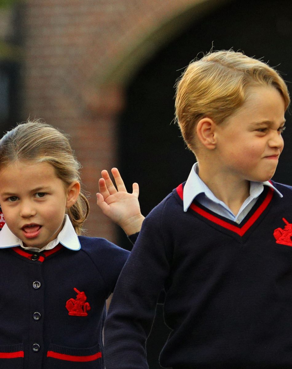 Le prince William, duc de Cambridge, et Catherine (Kate) Middleton, duchesse de Cambridge, accompagnent le prince George et la princesse Charlotte pour leur rentrée scolaire à l'école Thomas's Battersea à Londres, Royaume Uni, le 5 septembre 2019.