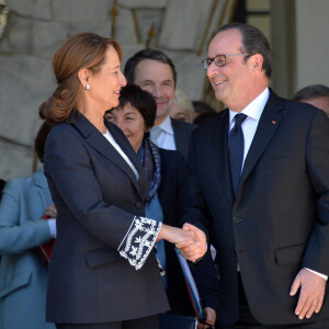 Ségolène Royal - Dernier conseil des ministres de la présidence de François Hollande au palais de l'Elysée à Paris. Le 10 mai 2017