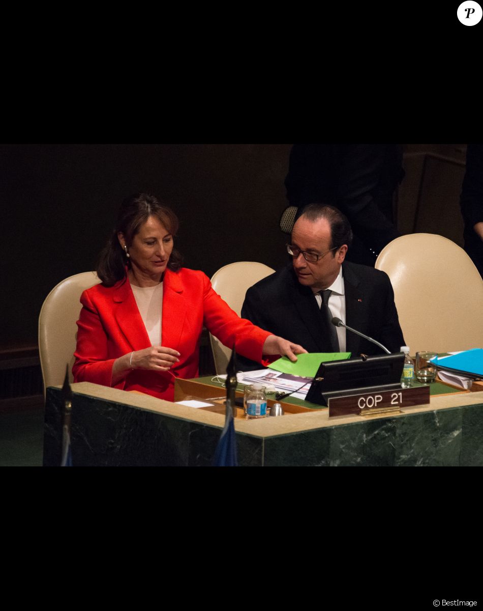 Ségolène Royal et François Hollande - Conférence sur le climat à L'ONU à New York