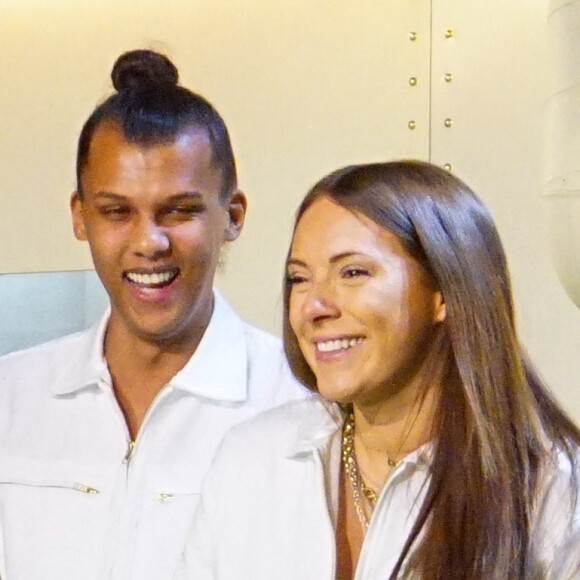 Le chanteur Stromae et sa femme Coralie Barbier