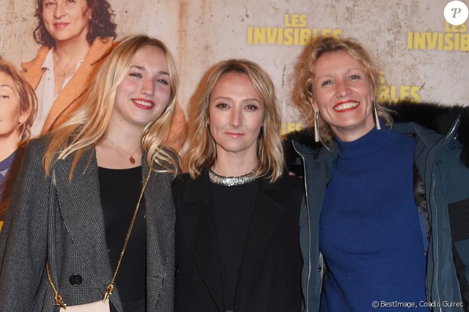 Alexandra Lamy avec sa fille Chloe Jouannet et sa soeur Audrey Lamy