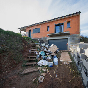 La maison en construction de Delphine Jubillar (Aussaguel) © Frédéric Maligne / Bestimage