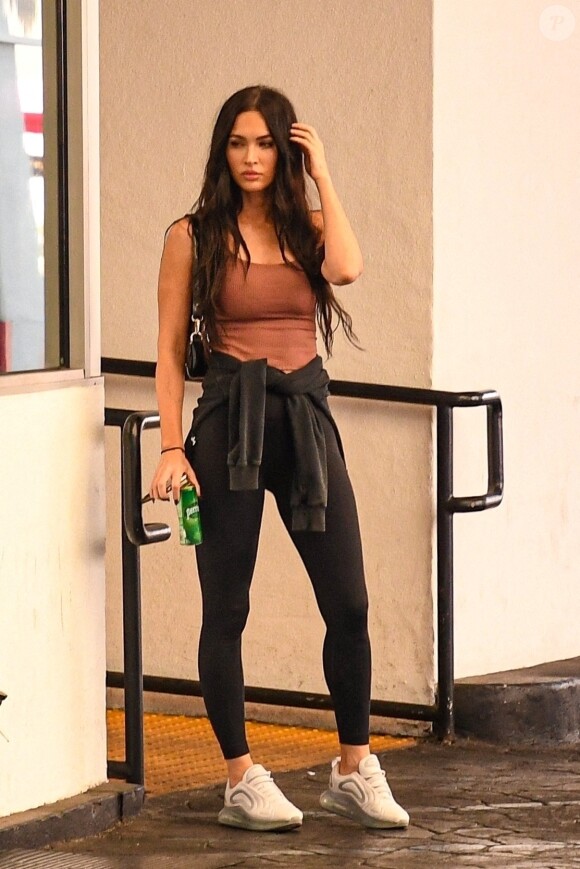 Megan Fox à la sortie d'un dermatologue dans le quartier de Beverly Hills à Los Angeles, le 14 juillet 2021 