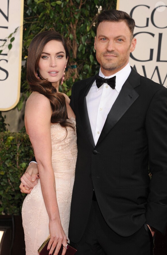 Megan Fox et Brian Austin Green durant les Annual Golden Globe Awards à Los Angeles.