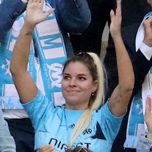 Sophie Tapie - Cérémonie d'hommage à Bernard Tapie au stade Vélodrome à Marseille, France. © Jacovides-Santini/Bestimage