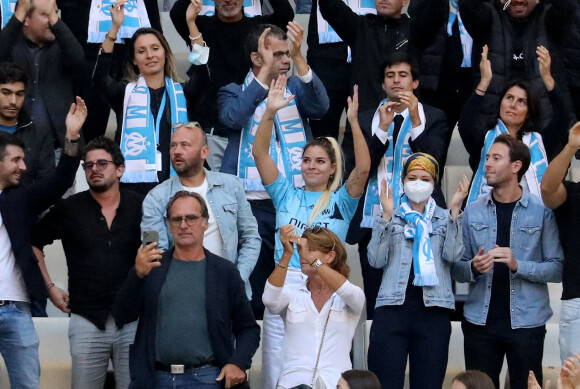 Sophie Tapie - Cérémonie d'hommage à Bernard Tapie au stade Vélodrome à Marseille, France. © Jacovides-Santini/Bestimage