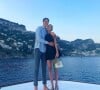 Alexandre Arnault et sa femme Géraldine Guyot en vacances à Positano, en Italie.