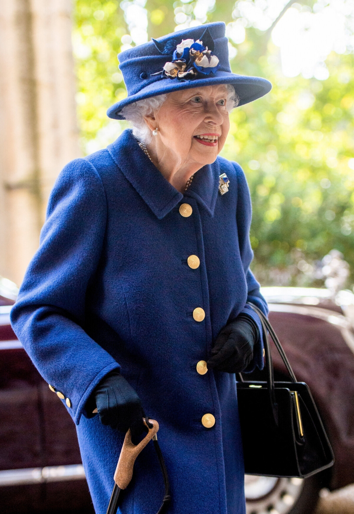 Photo La reine Elisabeth II d'Angleterre arrive à un service d'action