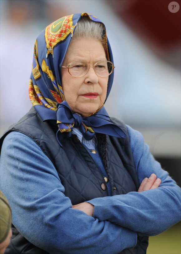 Elizabeth II à Windsor, lors d'une compétition équestre.