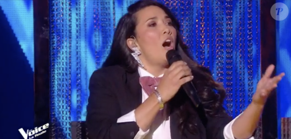 Amalya (équipe de Jenifer) lors de la finale de "The Voice All Stars" - TF1