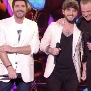 Louis Delort (équipe de Patrick Fiori) a chanté avec Garou et Patrick Fiori lors de la finale de "The Voice All Stars" - TF1