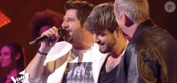 Louis Delort (équipe de Patrick Fiori) a chanté avec Garou et Patrick Fiori lors de la finale de "The Voice All Stars" - TF1