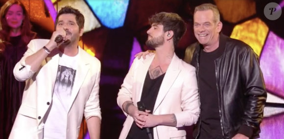 Louis Delort (équipe de Patrick Fiori) a chanté avec Garou et Patrick Fiori lors de la finale de "The Voice All Stars" - TF1