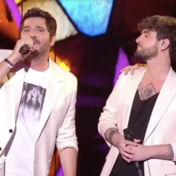 Louis Delort (équipe de Patrick Fiori) a chanté avec Garou et Patrick Fiori lors de la finale de "The Voice All Stars" - TF1